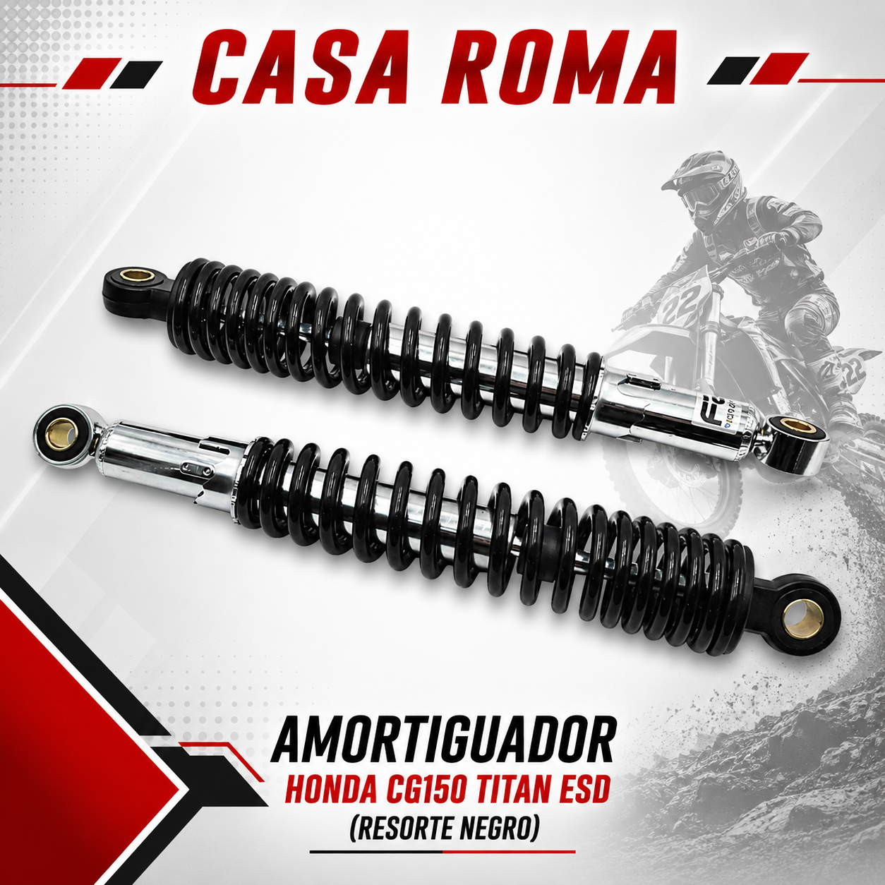 JUEGO AMORTIGUADOR TRASERO HONDA TITAN CG150 ESD