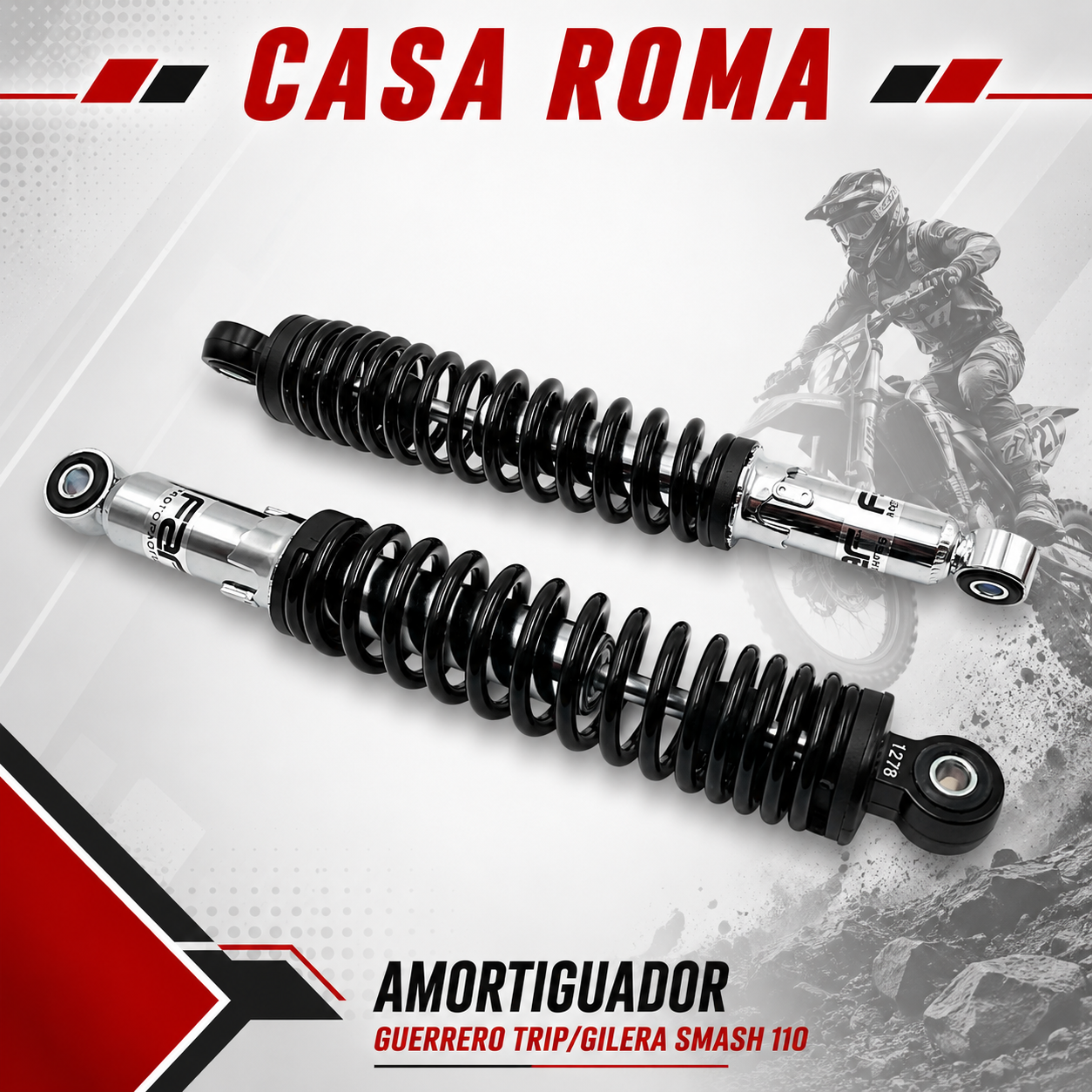JUEGO AMORTIGUADOR TRASERO GILERA SMASH/TRIP