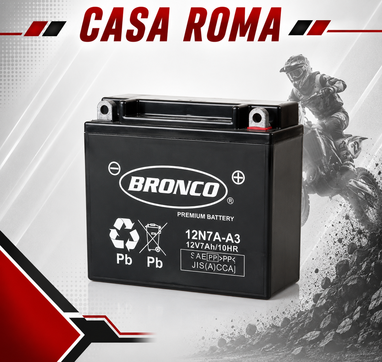 BATERIA BRONCO 12N7A-3A AGM C/GEL