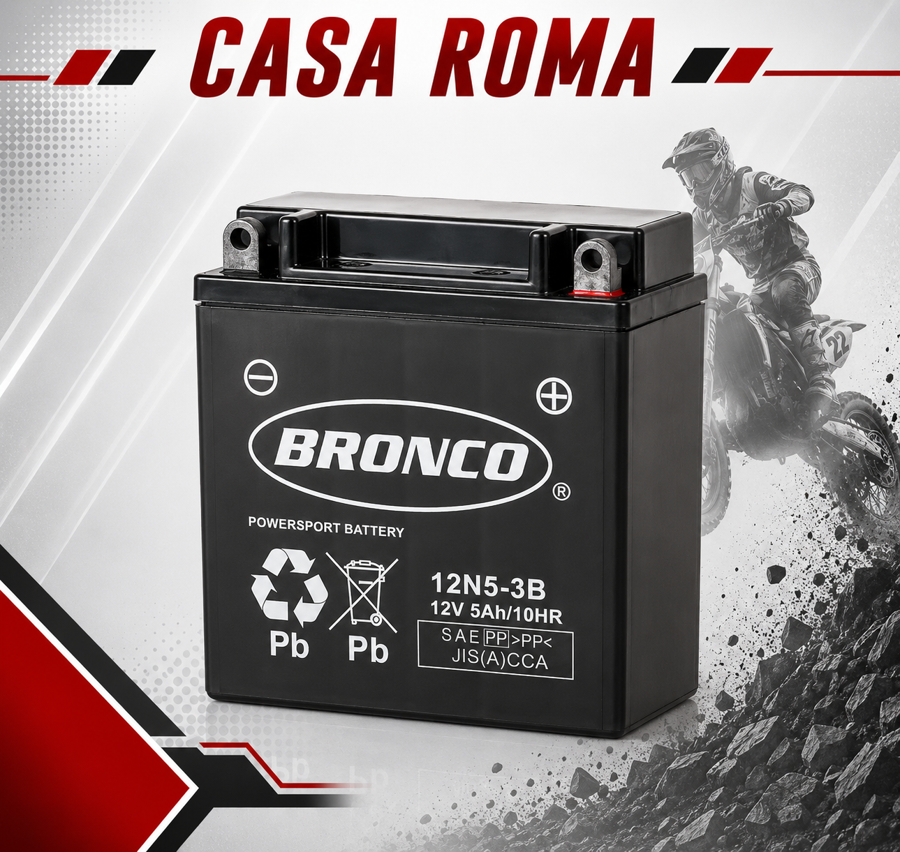 BATERIA BRONCO 12N5-3B AGM C/GEL